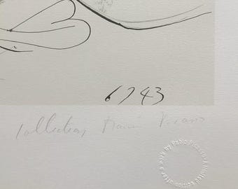 パブロ・ピカソ「鳩」1982年 - マリーナ・ピカソ・エステート直筆