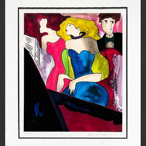 Linda Le Kinff &quot;Chorale - 1997 - Hand Signed Serigraph - Framed - COA - GallArt