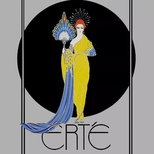 Erte "Afrodita" - 1982 - Póster original poco común - GallArt