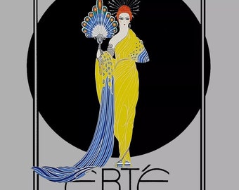 Erte &quot;Afrodita&quot; - 1982 - Póster original poco común - GallArt