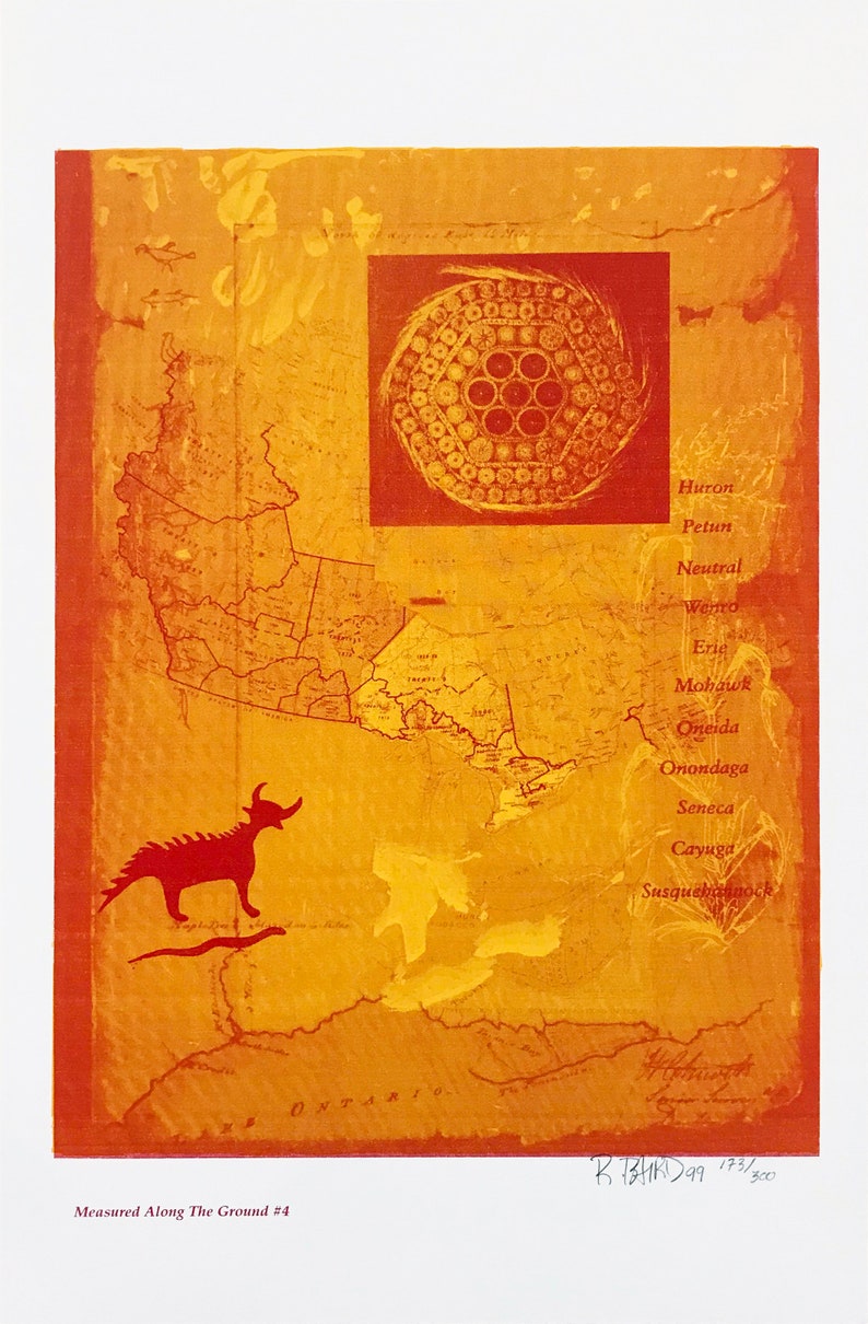 COA Hand Signed Lithograph GallArt Rebecca Baird Measured Along the Ground #4-1999