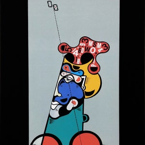 Oswald Aulestia &quot;El Pensador&quot; - Large Hand Signed Giclee on Canvas - COA - See Live at GallArt