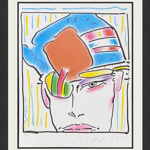 Peter Max &quot;Zero&#39;s Friend&quot; - 1980 - Hand Signed Lithograph - Framed - COA - GallArt