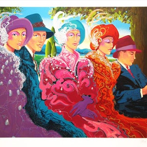 Otto Aguiar &quot;Sunday in the Park&quot; - Hand Signed Silkscreen - Retail 2,400 - COA - GallArt
