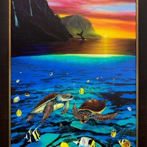 Robert Wyland &quot;Ancient Mariner&quot; 2005 | Large Signed Giclee on Canvas - Framed - GallArt