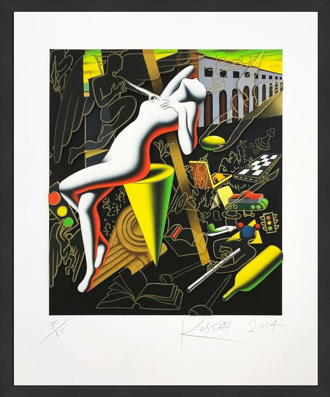 貴重一点物マークコスタビMARK KOSTABI 油絵BAPTISM1988 il_1080xN.5528046846_j78h.jpg