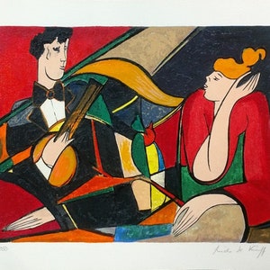 Linda Le Kinff &quot;Serende&quot; - 1994 - Hand Signed Serigraph - COA - See Live* - GallArt