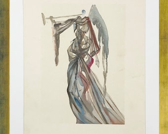 Salvador Dali "Heaven Canto 10" - c. 1960 - Rare Woodblock from Divine Comedy - Framed - GallArt