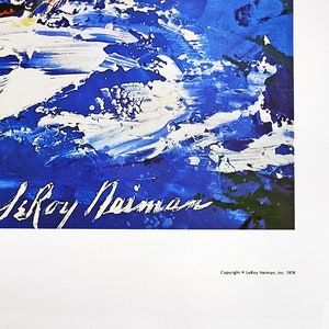 Leroy Neiman Sailing 1978 Rare Original Poster GallArt image 2