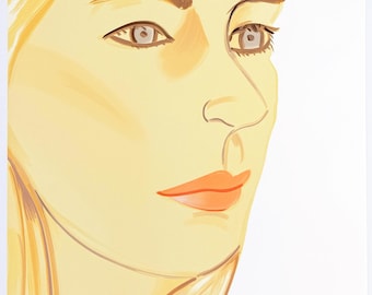 Alex Katz "Nicole 2" - Rara serigrafia di grandi dimensioni firmata a mano - 59 x 40 pollici - Certificato di autenticità - GallArt