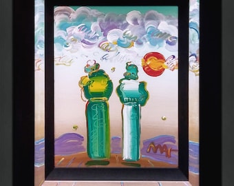Peter Max Metal Tray/peter Max Vintage Tin Tray/peter Max Happy