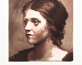 Pablo Picasso "Olga Picasso" 1982 - Marina Picasso Hand Signed Lithograph - COA - Cubism