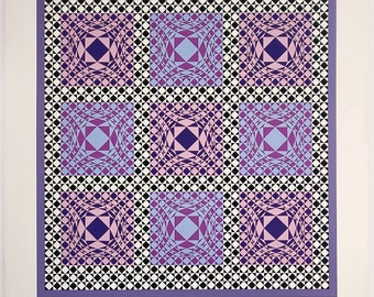 Victor Vasarely "Jalons VI" - 1986 - Rare Hand Signed Serigraph - COA - GallArt