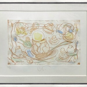 Claes Oldenburg "Glassdesserter" - 1976 - Handsignerad etsning/akvatint - Inramad - COA - Se live på GallArt bild 2