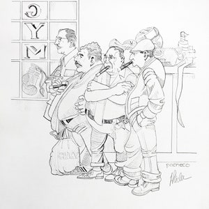 Ferdie Pacheco „Eksperci” – 1978 – Litografia z podpisem ręcznym – Boks – COA – GallArt