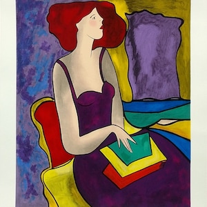 Linda Le Kinff &quot;Petit Sonnet&quot; - 1997 - Hand Signed Serigraph - COA - See Live* - GallArt