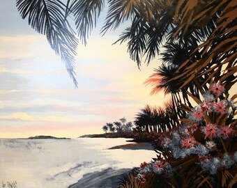 Lee Reynolds "On An Island" - Original Oil/Canvas  - Retail 5,000 - COA - See Live at GallArt - Buy/Sell/Trade