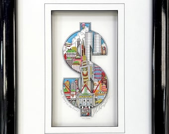 Charles Fazzino 2000 Piece Puzzle Historically Boston New Sealed