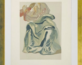 Salvador Dali "Heaven Canto 29" - c. 1960 - Rare Woodblock from Divine Comedy - Framed - GallArt