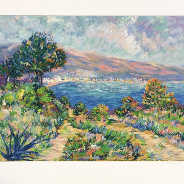 Jacqueline Kamin "Beach Side Path" - Hand Signed Serigraph - COA - See Live at GallArt - Buy/Sell/Trade