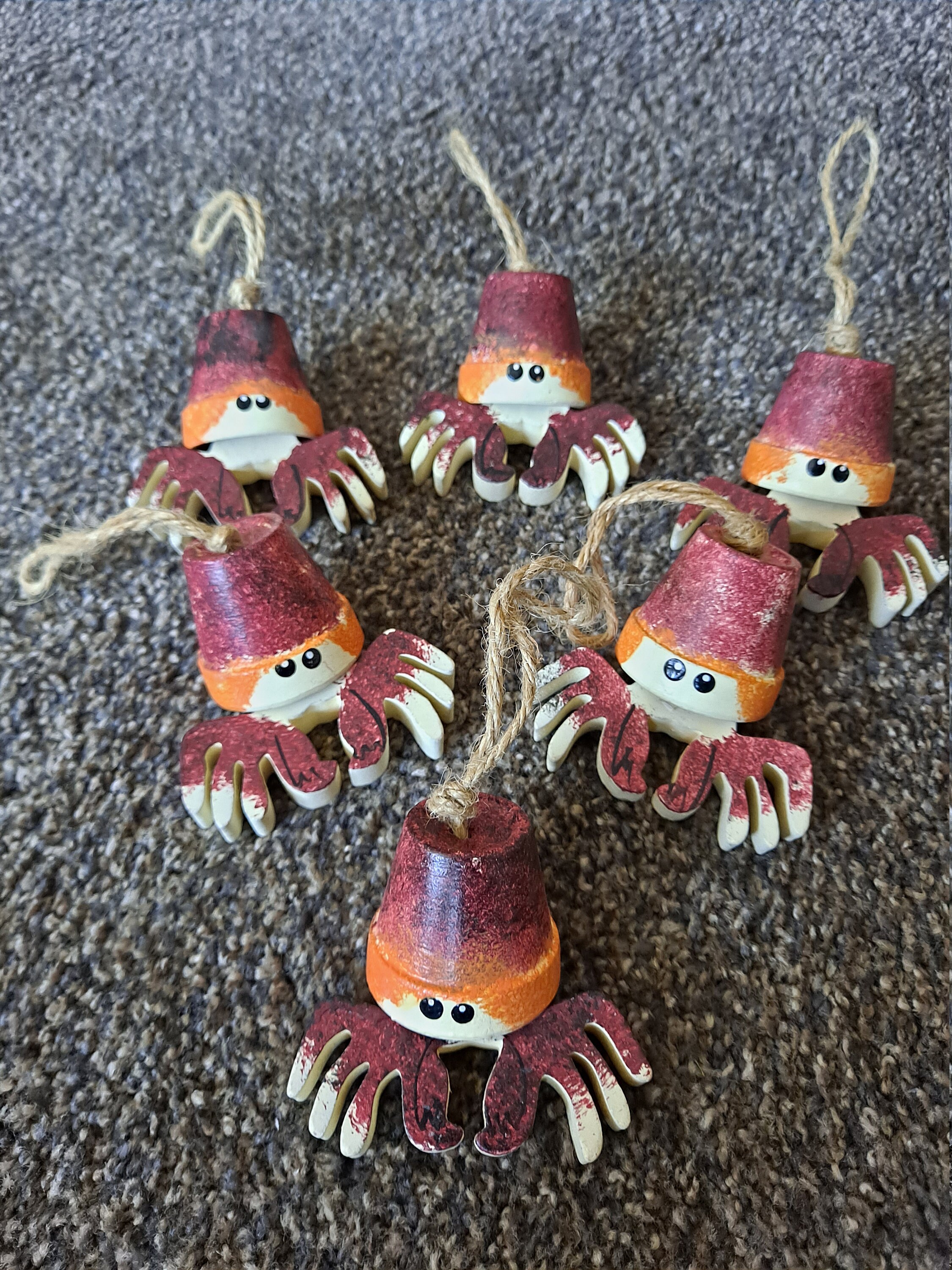 Crab Christmas/holiday Ornaments - Etsy