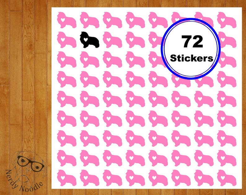 Shetland Sheepdog Stickers Shetland Stickers Dog Stickers | Etsy