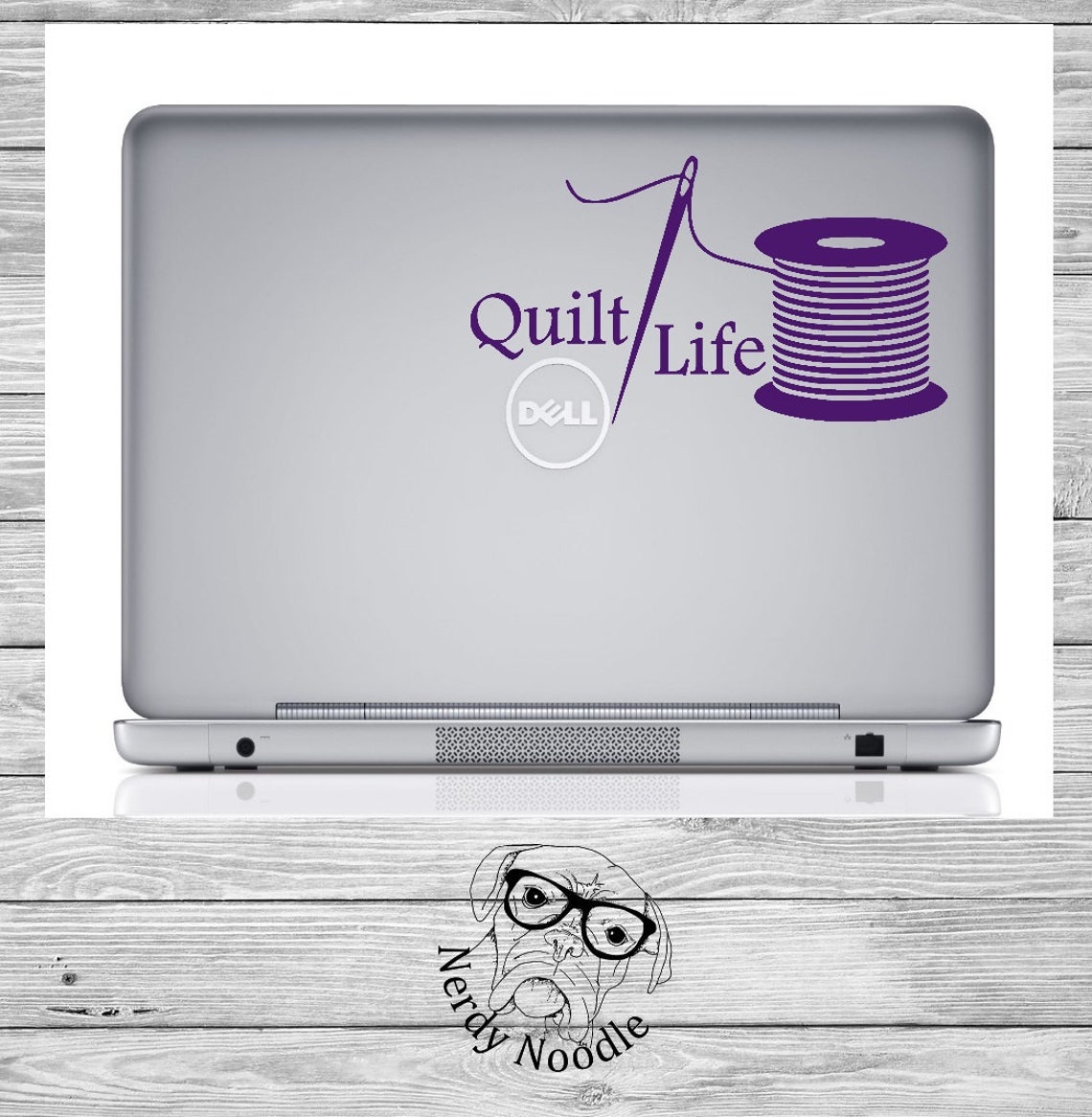 Quilt Life Decal Quilting Decal Quilter Car Decal Quilt Etsy