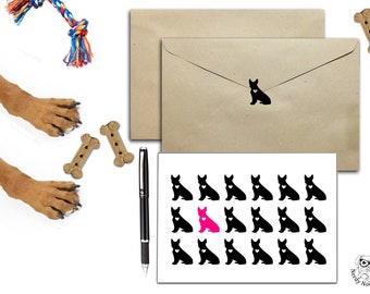 Boston Terrier Stickers, Boston Terrier Stickers, Dog Sticker Set, Boston Terrier Envelope Seals, Boston Terrier, Tanning Stickers