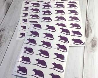 Rat Planner Stickers, Halloween Stickers, Rat Stickers, Rat Sticker Set, Rat Envelope Seals, Halloween Planner Stickers, Halloween, Rats