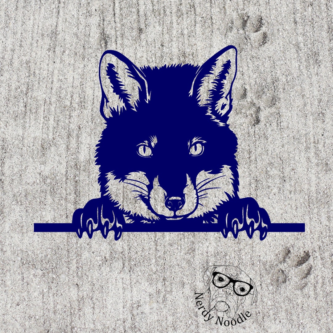 Fox Car Decal Fox Window Decal Fox Laptop Decal Fox Decal Peeking fox-car-decal-fox-window-decal-fox-laptop-decal-fox-decal-peeking