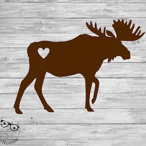 Moose Decal, Moose Car Decal, Moose Travel Tumbler Decal, Moose Mug Decal, Moose Laptop Decal, Moose Sticker, Moose, You choose size, color.