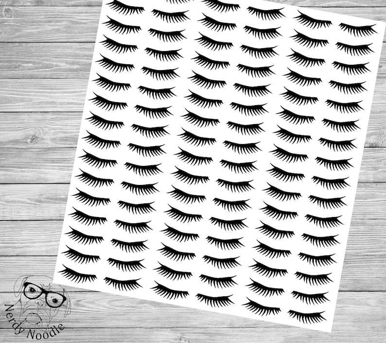 Eyelash Stickers Lash Stickers Eyelash Sticker Set Eyelash Etsy