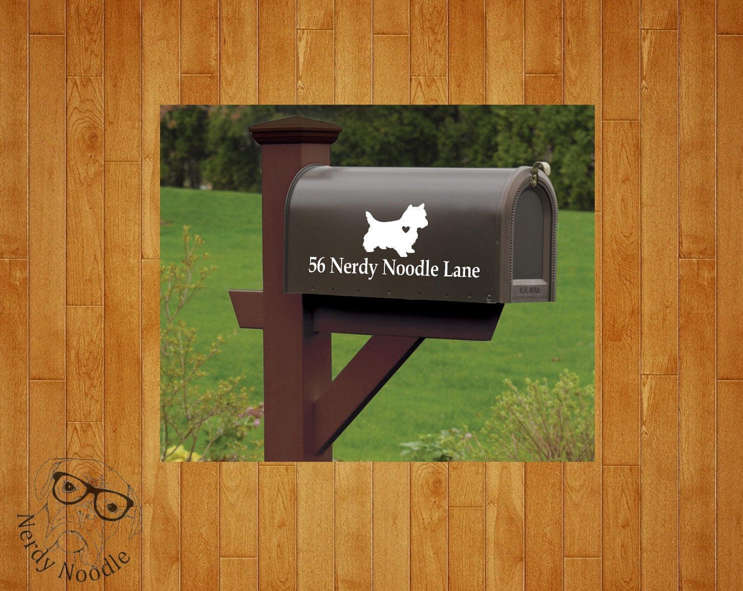 Cairn Terrier Mailbox Decal Dog Custom Mailbox Decal Carin Etsy