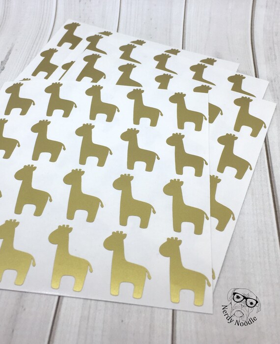 Giraffe Stickers, Giraffe Tanning Stickers, Giraffe Sticker Set, Giraffe Envelope Seals, Giraffe Envelope Stickers, Baby Shower Stickers