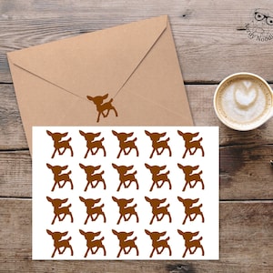 Deer Planner Stickers, Doe Tanning Stickers, Deer Stickers, Doe Stickers, Deer Envelope Seals, Doe Envelope Seals, Deer Scrapbook Stickers