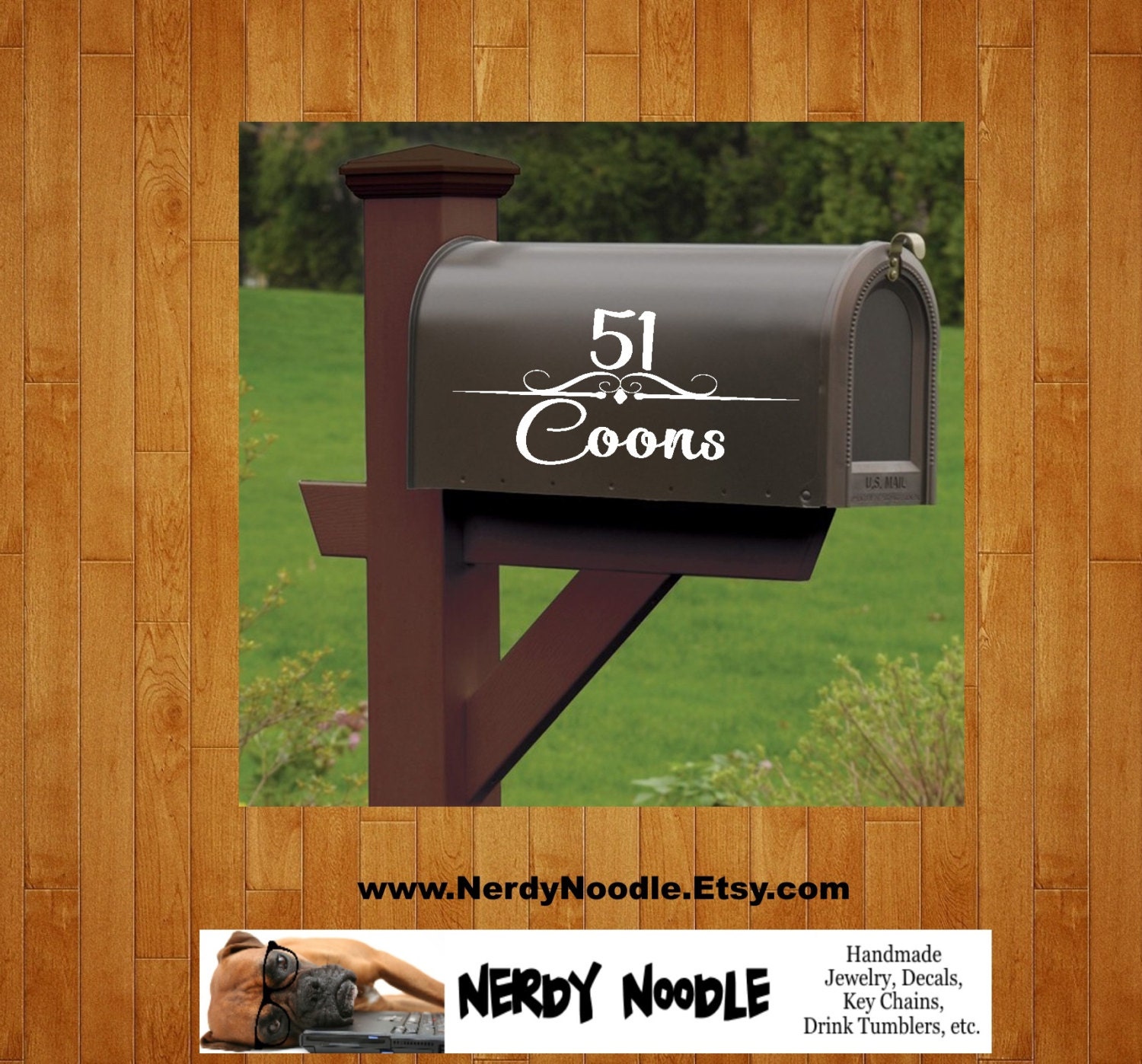 Custom Mailbox Decal Mailbox Decal Address Decal Mailbox Etsy