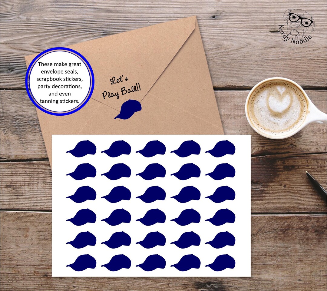 Baseball Cap Stickers, Baseball Hat Stickers, Baseball Sticker Set ...