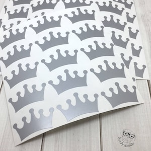 Crown Stickers, Crown Tanning Stickers, Crown Stickers, Crown Sticker Set, Crown Envelope Seals, Crown Scrapbook Stickers, Prince sticker