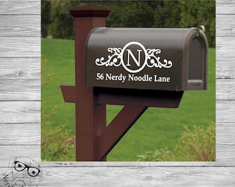 Mailbox Decal, Custom Mailbox Decal, Address Decal, Mailbox Numbers, Mailbox Monogram, Mailbox Stickers