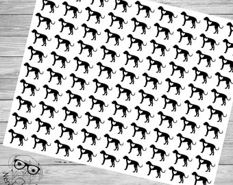 Great Dane Stickers, Great Dane Sticker Set, Great Dane Envelope Seals, Great Dane Envelope Stickers, Great Dane Scrapbook Stickers, Dog