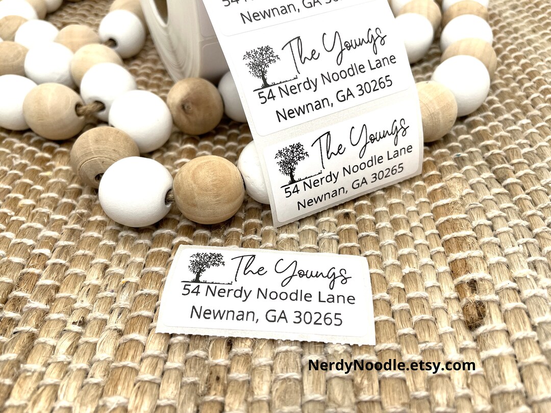 Tree Address Labels, Tree Return Address Labels, 100-250-500 ...