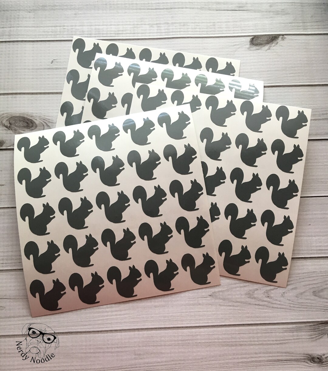 Squirrel Planner Stickers, Squirrel Stickers, Squirrel Sticker Set, Squirrel Envelope Seals