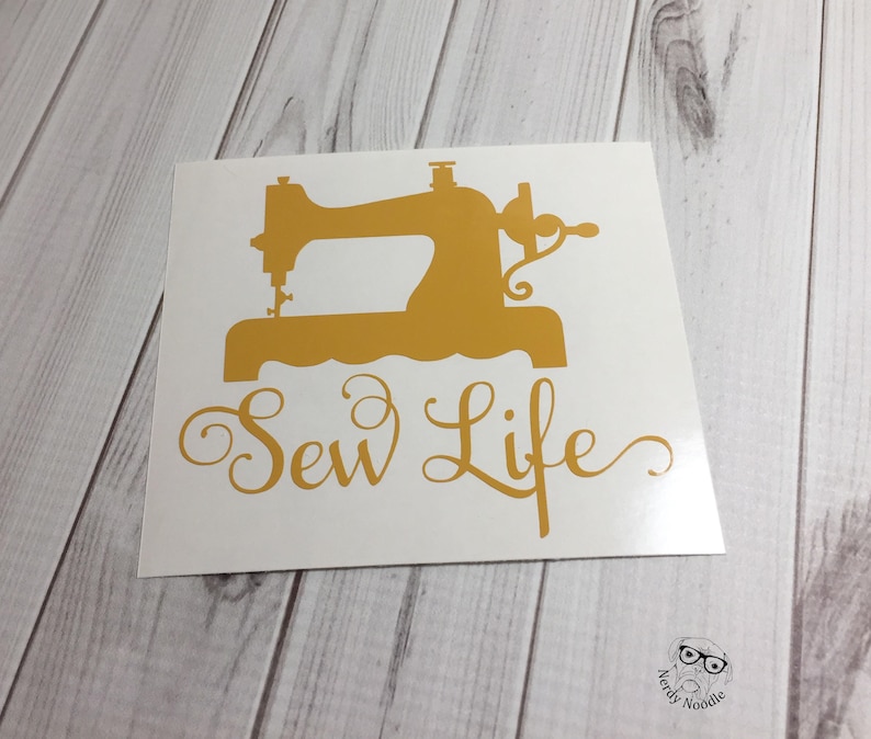 Sew Life Decal Sewing Decal Sewing Machine Decal Seamstress Etsy