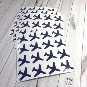 Airplane Stickers, Airplane Sticker Set, Airplane Envelope Seals, Travel Envelope Seals, Travel Stickers, Planner Sticker, Scrapbooking