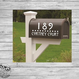 Custom Mailbox Decal, Mailbox Decals, Personalized Mailbox Decal, Address Decal, Mailbox Numbers, Mailbox Monogram, Mailbox Stickers