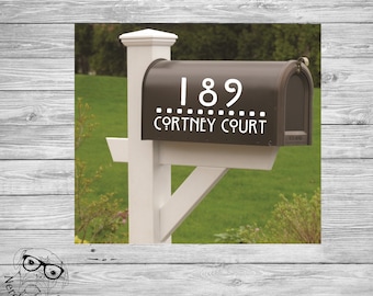 Custom Mailbox Decal, Mailbox Decals, Personalized Mailbox Decal, Address Decal, Mailbox Numbers, Mailbox Monogram, Mailbox Stickers