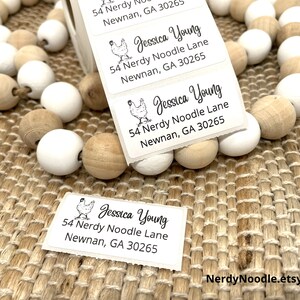 Chicken Custom Address Labels, Chicken Return Address Labels, 100-250 ...