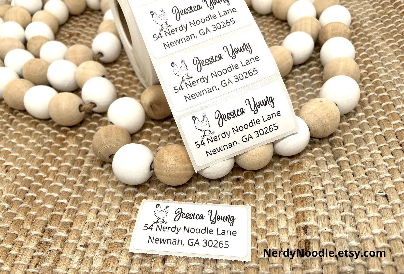 Chicken Custom Address Labels, Chicken Return Address Labels, 100-250 ...