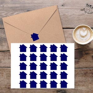 House Stickers, House Planner Stickers, House Sticker Set, House Envelope Seals, House Party Decorations, House Scrapbook, New Home Stickers