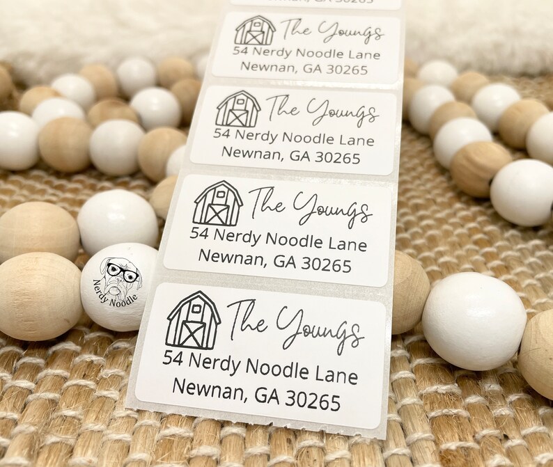 Barn Address Labels, Barn Return Address Labels, 100-250-500, Farm ...